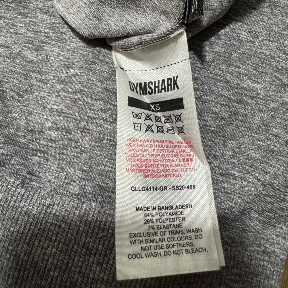 Gymshark Women's Grey Heathered Leggings Athletic Size XS - Picture 7 of 7